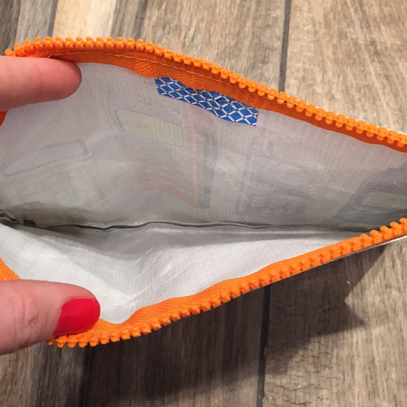 NWT Retro Recycled Cosmetic Pencil Makeup Bag - Picture 5 of 8